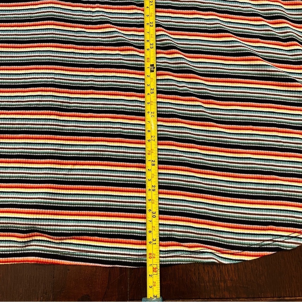 Wild Fable Junior Women's Striped summer Midi Rayon Dress size Med - Picture 4 of 8
